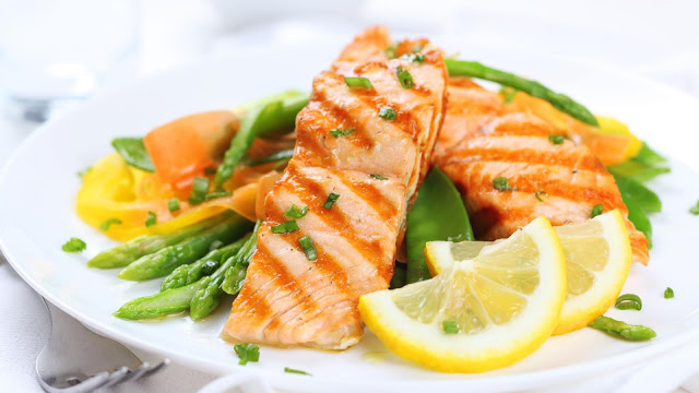salmon healthy meal